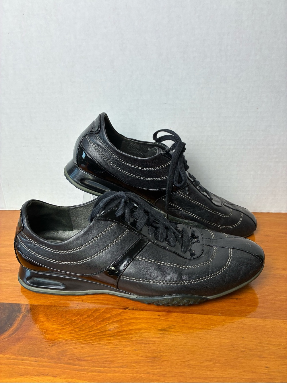 Cole Haan Air Bria Women’s 9.5B Black Leather Oxford Sneakers